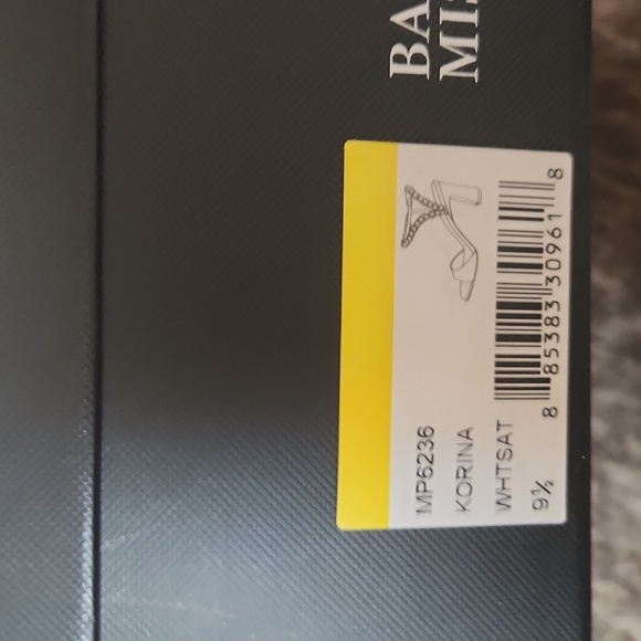 Badgley Mischka Korina Square Toe Adorned Strap High Heel Sandals - Picture 9 of 10